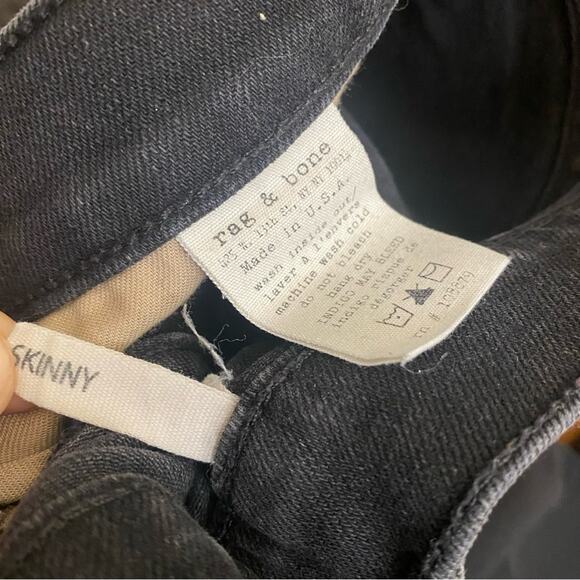 Rag & Bone Skinny black distressed jeans - Picture 5 of 5